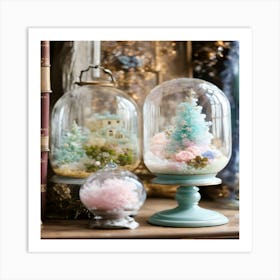 Snow Globes Art Print