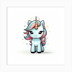 Cute Unicorn 331 Art Print