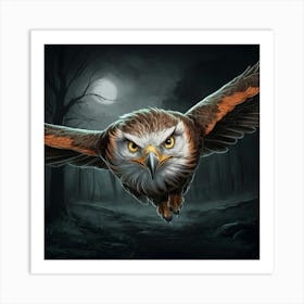 Eagle In Flight Art Print