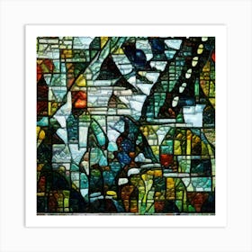 Stained Glass Window 1 Art Print