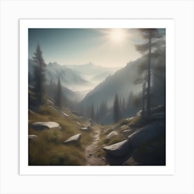 Mountain Path Art Print