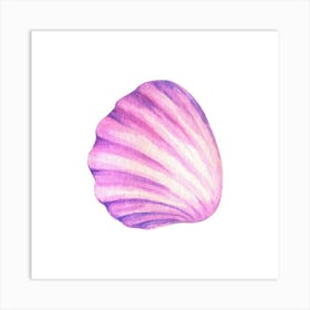 Pink Seashell Art Print