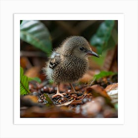 Tiny Bird In The Forest Art Print