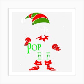 Pop Elf Group Matching Family Christmas Pajama Outfit Art Print