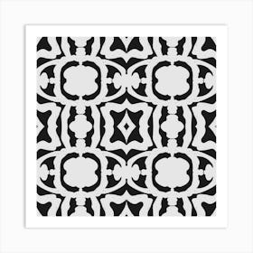 Black And White Pattern 1 Art Print