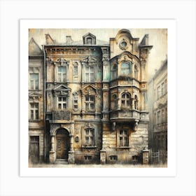 Old Buildings In Prague Art Print Art Print