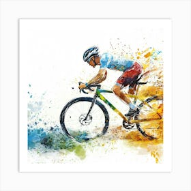 Cyclocross Racer Art Print