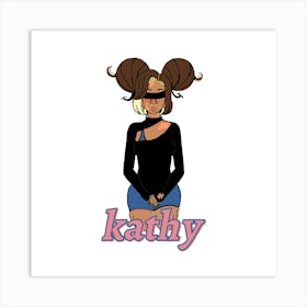 Kathy v1 Art Print