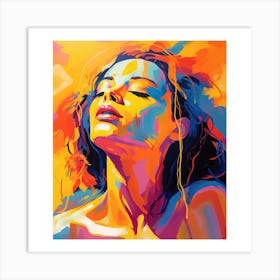 Abstract Woman Art Print