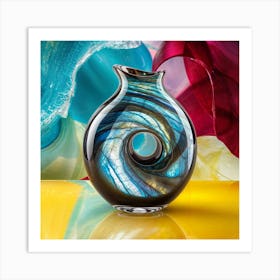 Swirl Vase Art Print