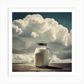 Milk In A Jar Art Print