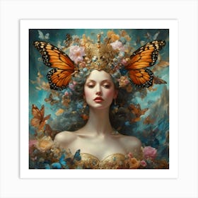 Butterfly Queen Art Print