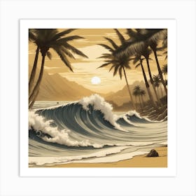 Hawaiian Sunset Art Print