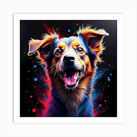 Dog Painting Art Print