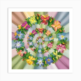 Flower Circle Art Print