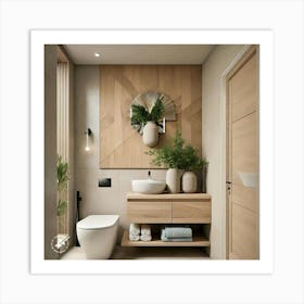 Modern Bathroom Design 1 Art Print