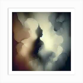 Buddha In The Clouds 2 Art Print