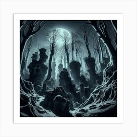 Dark Forest 76 Art Print