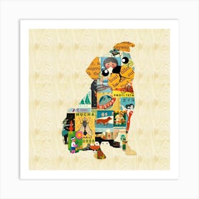 Pug Collage Art Print