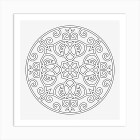 Iron Mandala 05 Art Print