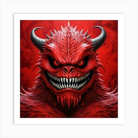Red Devil Art Print