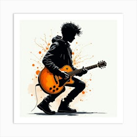 Guitar Player Art Print