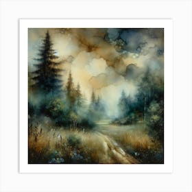 'Cloudy Day' Art Print