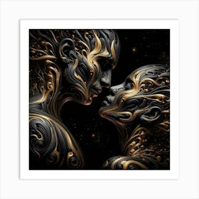 'The Kiss' Art Print