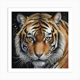 Tiger Doesn't Lose Sleep Animal Art Print 1 Art Print