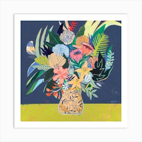 Flowers For Adriana Square Art Print