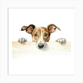 Whippet Dog 2 Art Print