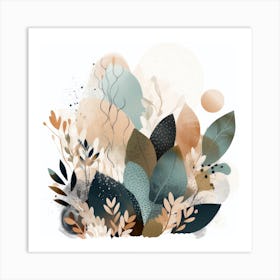 Botanical Abstract Painting Art Print