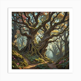 Forest Of Trees Art Print