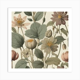 Lotus Flowers Art Print