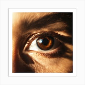 Close Up Of A Woman'S Eye Art Print