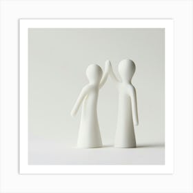 Couple Holding Hands Art Print