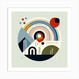 Scandinavian style, Rainbow 3 Art Print