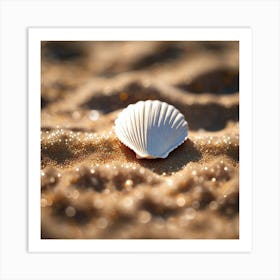 Shell On The Beach 3 Art Print