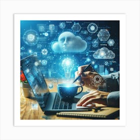 Cloud Computing 4 Art Print