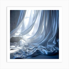 White Curtains Art Print