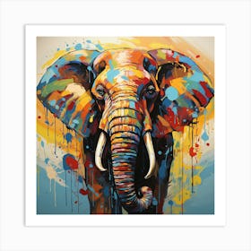 Elephant Painting 1 Art Print