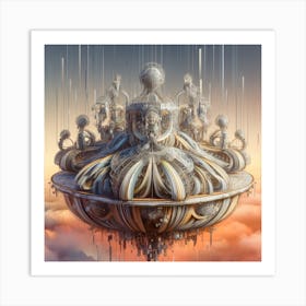 Futuristic Spaceship 1 Art Print