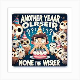 Another year older, none the wiser. Art Print