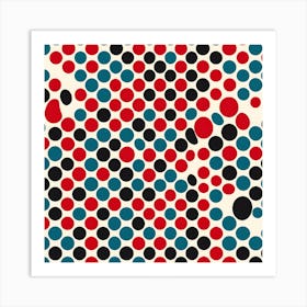 Polka Dot Pattern Art Art Print