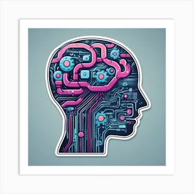 Artificial Intelligence Concept 8 Art Print