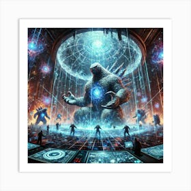 A Dramatic Sci Fi Scene Depicting Dimensional Prisons Art Print