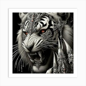 White Tiger 60 Art Print