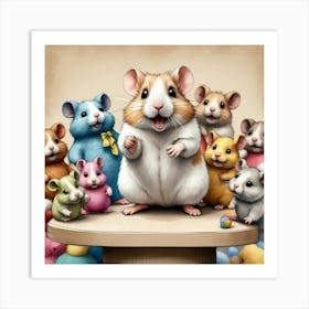 Hamsters 3 Art Print