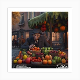 Fruit Stand Art Print