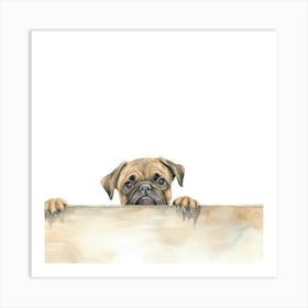 Pug Dog 3 Art Print